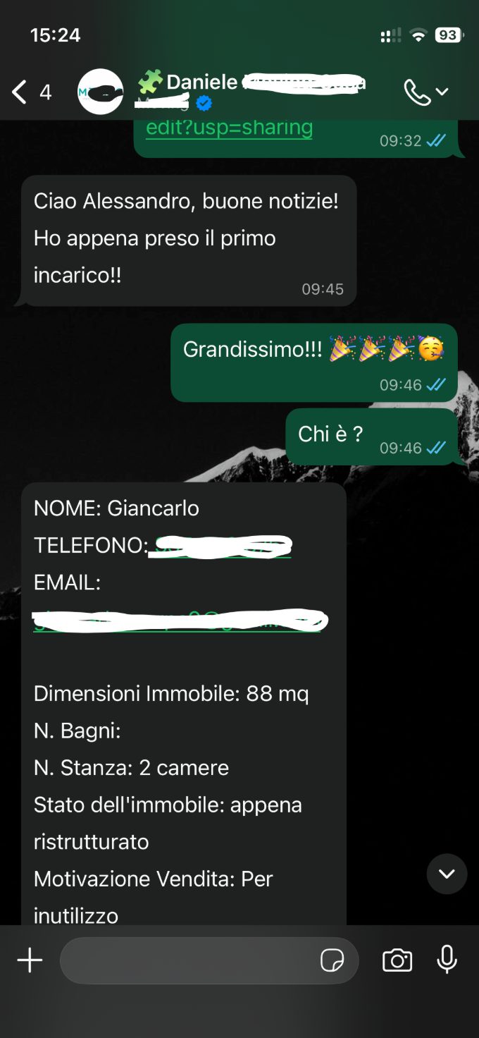 Ho appena preso il primo incarico