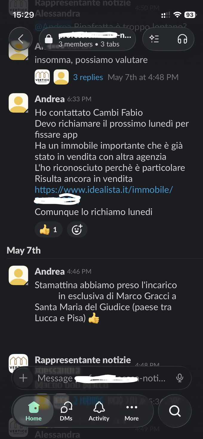 Abbiamo preso l'incarico in esclusiva