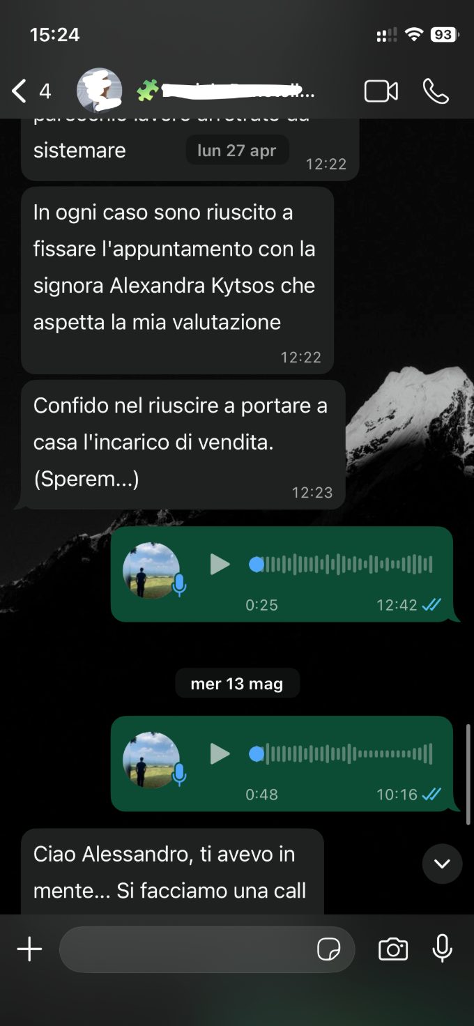 Appuntamento per l'incarico di vendita