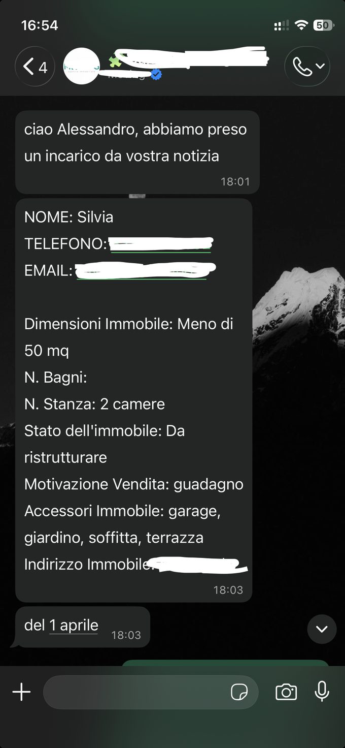 Abbiamo preso un incarico da una vostra notizia